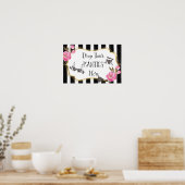 Poster Drop Your Panties Lingerie Shower Sign (Cuisine)