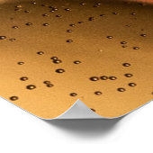 Poster droplets d'eau verte et jaune (Coin)