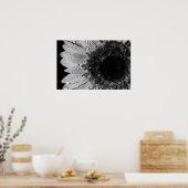 Poster Droplets marguerriers (noir et blanc) (Cuisine)