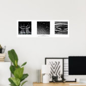 Poster Droplets Triple Art Print (Bureau à domicile)