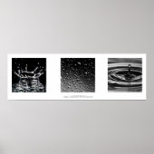 Poster Droplets Triple Art Print (Devant)