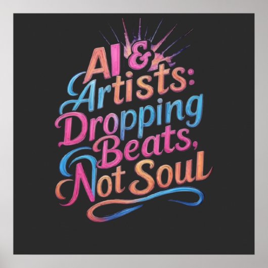 Poster Dropping Beats (Devant)