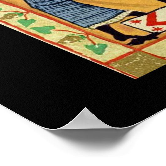 Poster Dropping Rocks, Manesse de Codex du XIVe siècle (Coin)