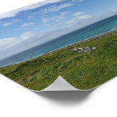 Poster Droskyn Point Perranporth haut cadran solaire (Coin)