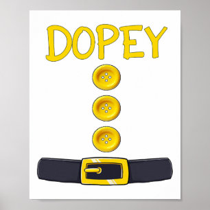 Poster Drugy Nwarf Halloween Costume Couleur Correspondan