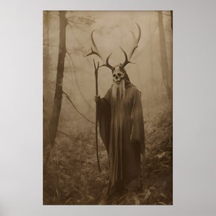Poster Druide de la Forêt, Photographie vintage, Art