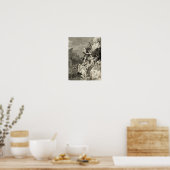 Poster Druide gallois jouant de la harpe (Cuisine)