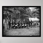 Poster Drum Corps à Bealeton, VA 1863 (Devant)