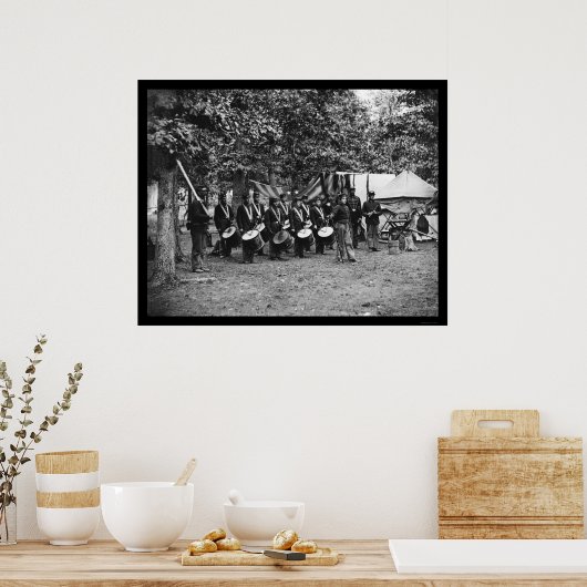 Poster Drum Corps à Bealeton, VA 1863 (Cuisine)
