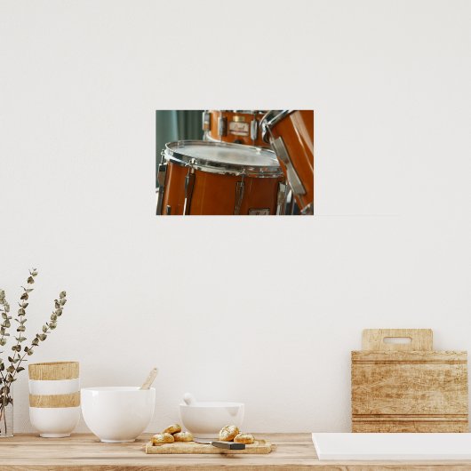 Poster Drum Kit Musique Percussion (Cuisine)