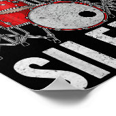 Poster Drum Percussionist Drummers I Destroy Silence Drum (Coin)