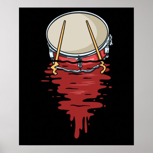 Poster Drummer Cadeaux Hommes Drumming Cadeaux Percussion (Devant)