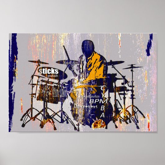 Poster Drummer Drift, Copyright Karen J Williams (Devant)
