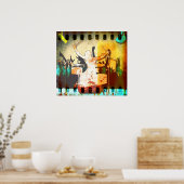 Poster Drummer Dude, Copyright karen J Williams (Cuisine)