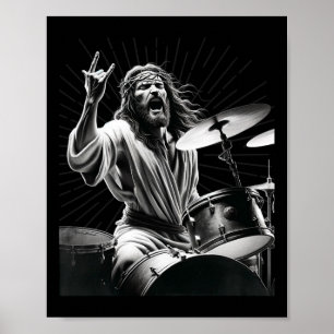 Poster Drummer Rock Jesus Drummer