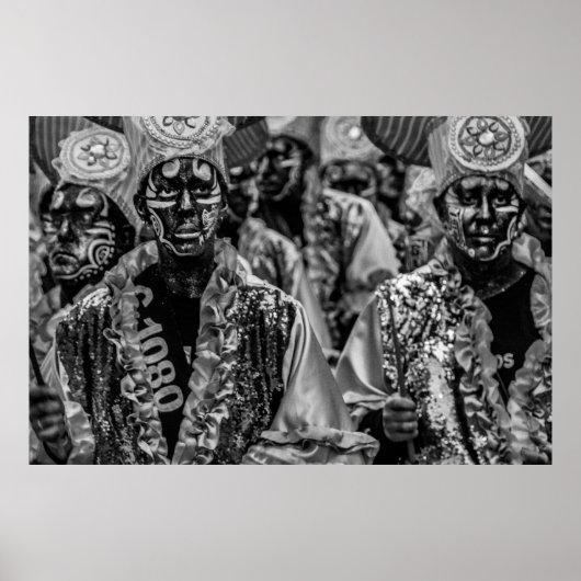 Poster Drummers de Candombe à la parade d'appels, montevi (Devant)