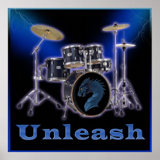 Poster drumset (Voorkant)