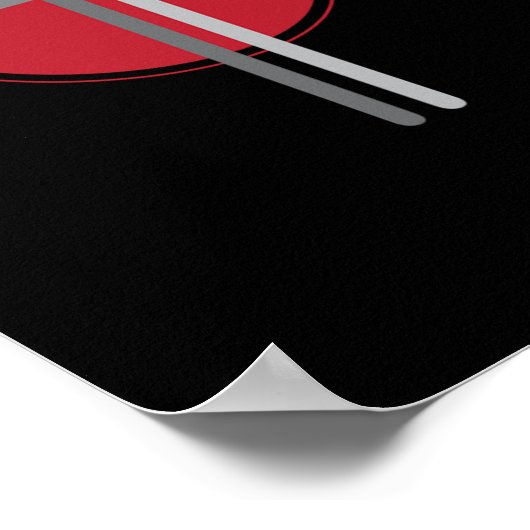 Poster Drumsticks Cross Drummer Drums (Coin)