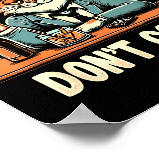 Poster Drunk Cigs Don't Count Funny Cigarette Humor Smoki (Coin)