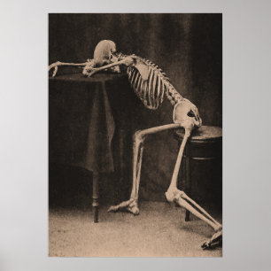 Poster Drunk Skeleton