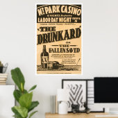 Poster Drunkard Comedy Barnum 1938 WPA (Bureau à domicile)