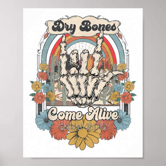 Poster Dry Bones Come Alive Christian, Christian Motivati (Devant)