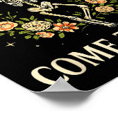 Poster Dry Bones Come To Life Dancing Floral Skeleton  (Coin)