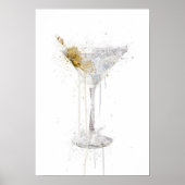 Poster Dry Martini Cocktail (Devant)