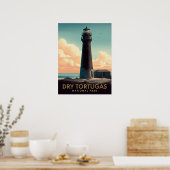 Poster Dry Tortugas National Park Vintage Lighthouse (Cuisine)