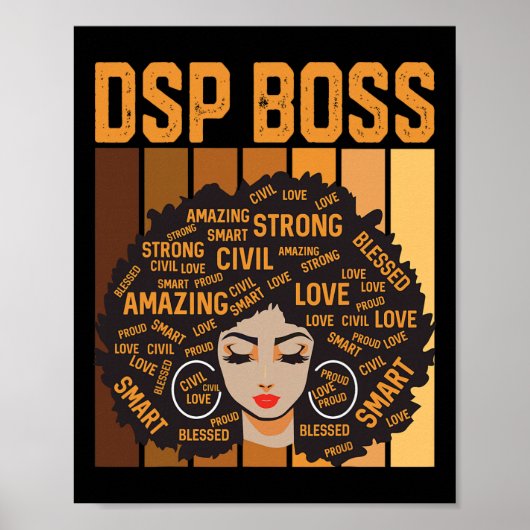 Poster Dsp Boss Powerful Black History Month Black Pride (Devant)