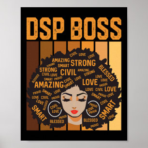 Poster Dsp Boss Puissant Mois de l'histoire des Noirs Fie
