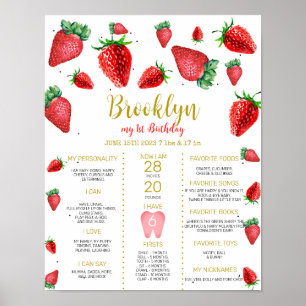 Poster du 1er anniversaire de la fraise
