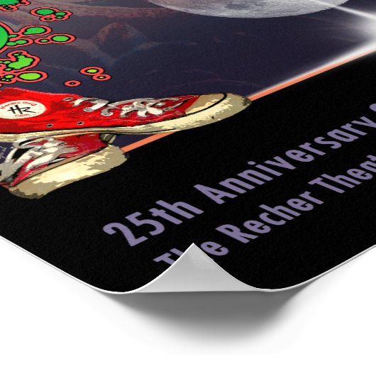 Poster du 25e anniversaire des RH avec concert Dat (Coin)