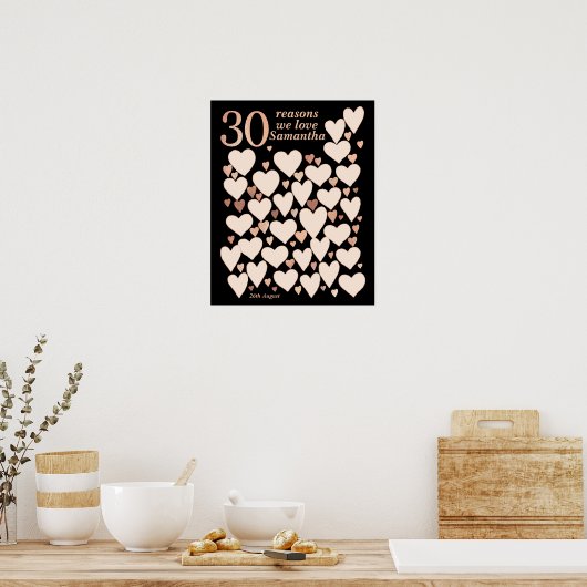 Poster du 30e anniversaire - 30 raisons pour lesqu (Cuisine)