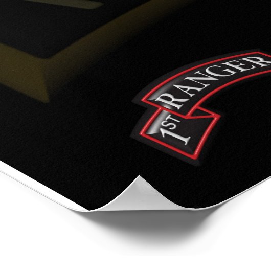 Poster du 75e régiment de Rangers (Coin)