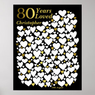 Poster du 80e anniversaire -80 ans aimés