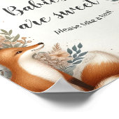 Poster du baby shower à thème Woodland (Coin)