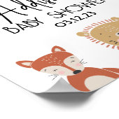 Poster du Baby shower animal bébé moderne (Coin)