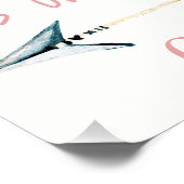 Poster du Baby shower Antler (Coin)