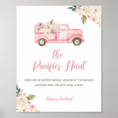 Poster du Baby shower Automne chasse Pacifique (Devant)