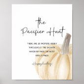 Poster du Baby shower Automne chasse Pacifique (Devant)