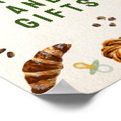 Poster du Baby shower Cartes et Cadeaux (Coin)