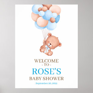 Poster du Baby shower d'accueil Teddy Bear