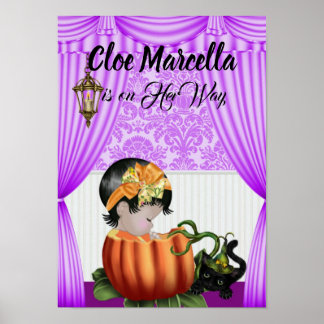 Poster du Baby shower d'automne