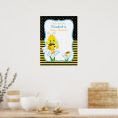 Poster du Baby shower de bébé doux Bee Boy (Cuisine)