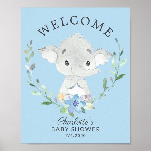 Poster du Baby shower de bienvenue de Sweet Elepha (Devant)
