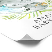 Poster du Baby shower de bienvenue de Sweet Jungle (Coin)