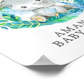 Poster du Baby shower de bienvenue de Sweet Jungle (Coin)