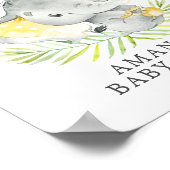 Poster du Baby shower de bienvenue de Sweet Jungle (Coin)