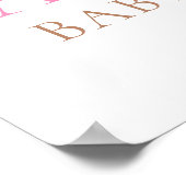 Poster du Baby shower de bienvenue de Teddy Bear B (Coin)